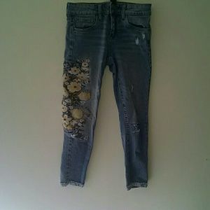 Kids floral girlfriend jeans